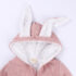 Гащеризон със Заешки Уши и Плюш Bunny Hop - розово