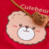 Комплект с 3Д Елемент Cute Bear Red - 3 части