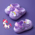 Джапанки Кроксове с 3Д Щампа Unicorn Purple