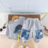 Комплект с Модерен Релеф, Деним и Добавени Елементи Fancy Jeans Grey - 2 части