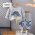 Комплект с Модерен Релеф, Деним и Добавени Елементи Fancy Jeans Grey - 2 части
