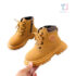 Боти тип "Сахара" от Еко Кожа с Връзки и Цип Sahara Trends Yellow