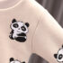 Ватиран Комплект от Пресована Вълна с Пълнеж и Качулка Panda Hurry - 3 части