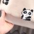 Ватиран Комплект от Пресована Вълна с Пълнеж и Качулка Panda Hurry - 3 части