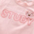 Комплект с Плисирана Пола и 3Д Елементи Study Bear Pink - 2 части