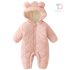 Капитониран Космонавт с Плюшена Вата и Качулка с 3Д Ушички Cuddle Hug Pink