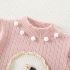 Premium Комплект от Плетиво с Панталон Тип Чарлстон и 3Д Елементи Bunny Trend Pink - 2 части