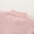 Premium Комплект от Плетиво с Панталон Тип Чарлстон и 3Д Елементи Bunny Trend Pink - 2 части