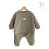 Комплект от Рипс Плетиво с Ефектна Апликация Gentle Bear Olive Green - 2 части