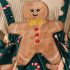 Празнична Рокля с Коледни Мотиви и Лента за Глава Gingerbread - 2 части