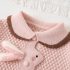 Premium Комплект от Плетиво с Питър Пан Яка и Пола Whimsical Bunny - 2 части