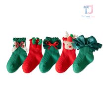 bebeshki-detski-rips-chorapki-chorapi-merry-christmas-bow-charm