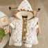 Топъл Ескимос с Флорален Десен и Добавена Качулка с Къдри Blossom Snowsuit