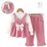 Вафлен Комплект с Туника, 3Д Елементи и Елегантен Панталон Adorable Bunny - 3 части