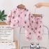 Спортен Комплект с Висока Яка, Закопчаване с Цип и Множество Щампи BB Allover Pink - 2 части