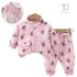 Спортен Комплект с Висока Яка, Закопчаване с Цип и Множество Щампи BB Allover Pink - 2 части