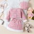 Официален Комплект от Букле със Сако, Пола и Барета Parisian Style Pink - 3 части