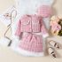 Официален Комплект от Букле със Сако, Пола и Барета Parisian Style Pink - 3 части