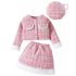 Официален Комплект от Букле със Сако, Пола и Барета Parisian Style Pink - 3 части