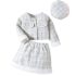 Официален Комплект от Букле със Сако, Пола и Барета Parisian Style White - 3 части