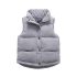 Джинсов Елек с Висока Яка и Тик-Так Копчета Chillproof Corduroy Grey