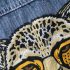 Дънков Елек с Екстравагантна Бродерия на Гърба Wild Diva Blue
