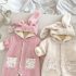 Пухкав Гащеризон с Качулка и 3Д Ушички Little Fluff Wonderland Pink