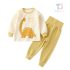 Пижамен Комплект от Висококачествен Рипс Sleepy Dino Yellow - 2 части