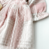 Рокля с Дълъг Ръкав, Яка Тип "Питър Пан" и Висулка Pink Teddy Plaid - 2 части