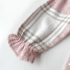 Рокля с Дълъг Ръкав, Яка Тип "Питър Пан" и Висулка Pink Teddy Plaid - 2 части