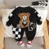 Комплект с Релефна Щампа Basket Bear Black – 2 части