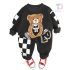 Комплект с Релефна Щампа Basket Bear Black – 2 части