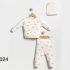 Комплект от 100% Памук с Блузка, Панталон и Шапка Little Panda - 3 части