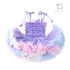 Premium Рокля с Многопластова Туту Пачка и Помпони Candy Rainbow Lilac
