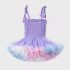 Premium Рокля с Многопластова Туту Пачка и Помпони Candy Rainbow Lilac
