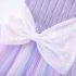 Рокля с Ефирен Релеф, Многоцветен, Преливащ Тюл с Къдри и Панделка Dreamy Mist Lavender