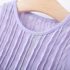 Рокля с Ефирен Релеф, Многоцветен, Преливащ Тюл с Къдри и Панделка Dreamy Mist Lavender