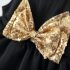 Premium Официална Рокля с Тюл и Панделка с Пайети Golden Glam
