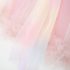 Рокля от Многопластов Тюл с Преливащ Ефект, Къдри и Панделка Magic Mist Pink