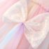 Рокля от Многопластов Тюл с Преливащ Ефект, Къдри и Панделка Magic Mist Pink