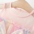 Рокля от Многопластов Тюл с Преливащ Ефект, Къдри и Панделка Magic Mist Pink