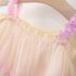 Комплект от Многоцветна Рокля с Тюл и Капела Rainbow Bloom Pink - 2 части