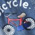 Дънков Елек с Карирана Качулка, Класическа Яка и Щампа на Гърба Rocky Mood Bicycle