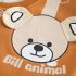 Комплект от Блузка/Суитшърт с Множество Щампи и Панталон Bill Animal Bear Caramel - 2 части
