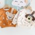 Комплект от Блузка/Суитшърт с Множество Щампи и Панталон Bill Animal Bear Caramel - 2 части