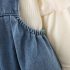 Комплект от Рипс Блуза с Буфан Ръкав и Дънков Сукман с 3Д Елементи Daisy Denim - 2 части