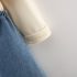 Комплект от Рипс Блуза с Буфан Ръкав и Дънков Сукман с 3Д Елементи Daisy Denim - 2 части