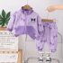 Спортен Комплект от Суитшърт с Висока Яка и Панталон Lilac Fun - 2 части