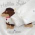 Комплект от Блузка/Суитшърт с Апликация от Плетиво и Панталон Little Woof - 2 части