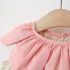 Комплект от Рокля с Ефектна Яка, 3Д Елементи и Чантичка за През Рамо Rosy Ruffle - 2 части